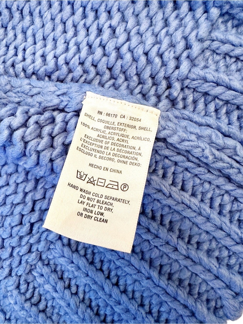 Maeve Anthropologie Cloud Cardigan blue and white size 1X - Picture 7 of 9